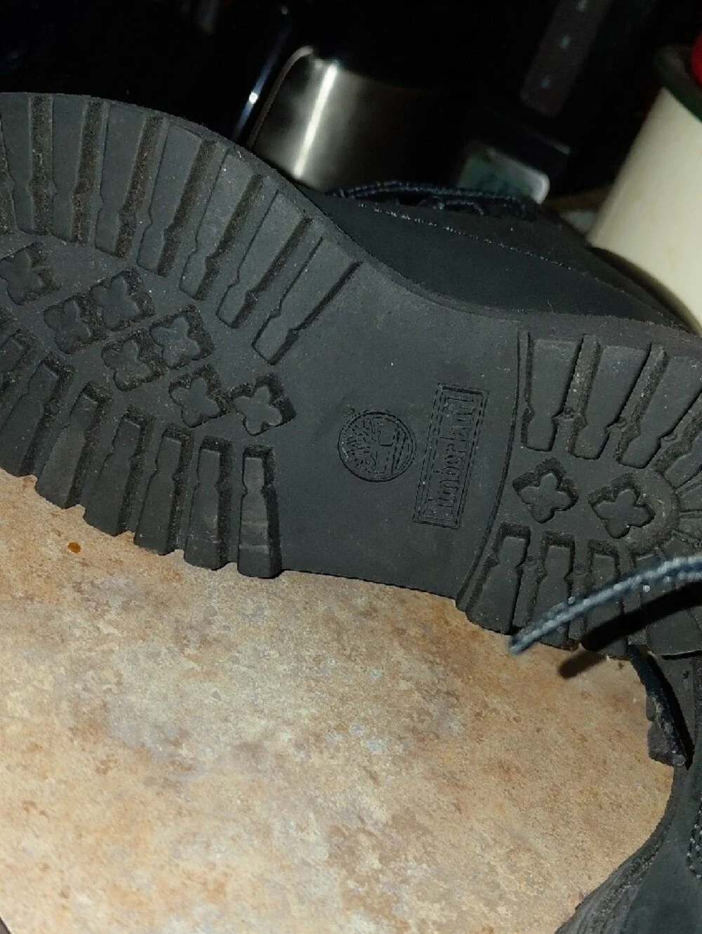 NWOT Timberland Kids Black Lace-Up Ankle Boots